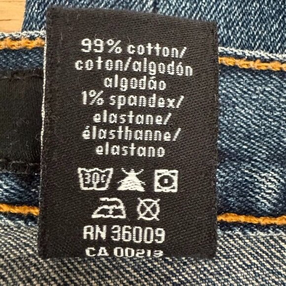 Y2K Calvin Klein Mid Rise Loose Fit Straight Leg Stretch Jeans Size 14 - Picture 12 of 12